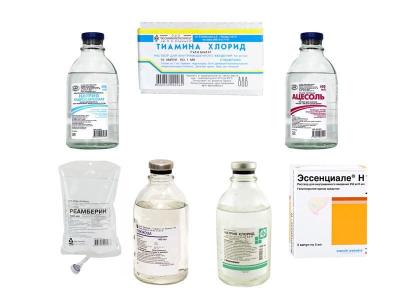 Лекарственный состав капельницы от запоя